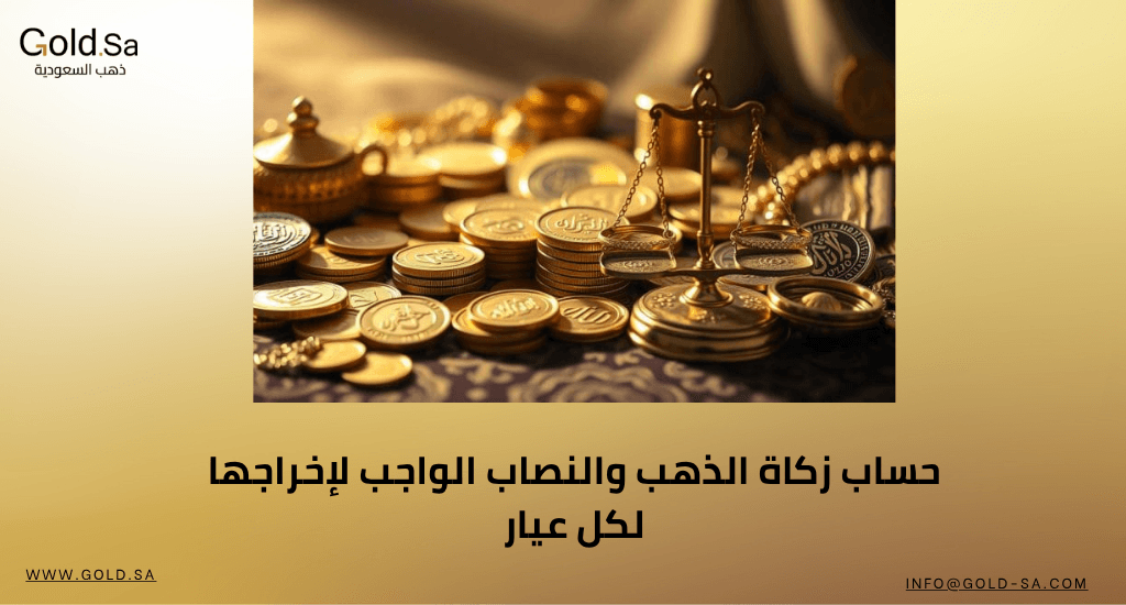 حساب زكاة الذهب والنصاب الواجب لإخراجها لكل عيار